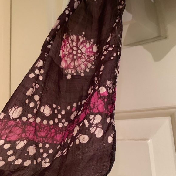Brown and Purple Tie Dye Scarf - Picture 2 of 2